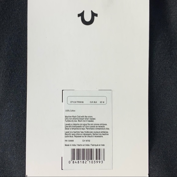 TRUE RELIGION Logo Repeat Men’s Tee - Picture 6 of 6